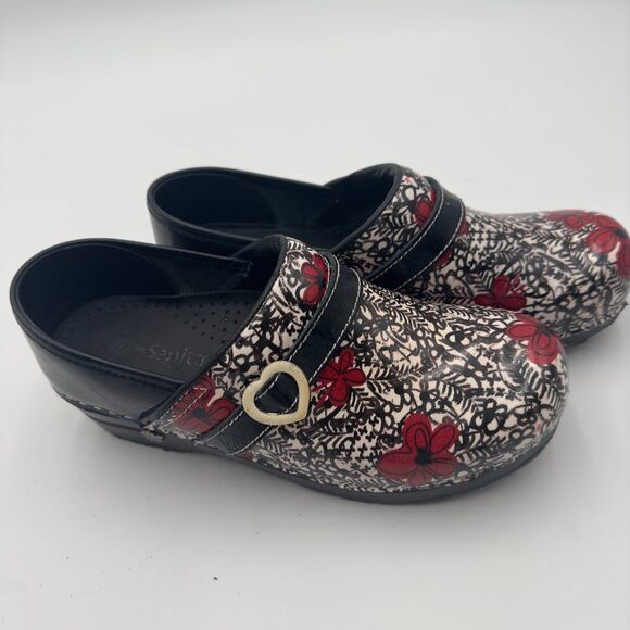 Koi Lindsey Clog by Sanita in Red Multicolor/Reduces strain on your back Sz 39/9 - Picture 7 of 10